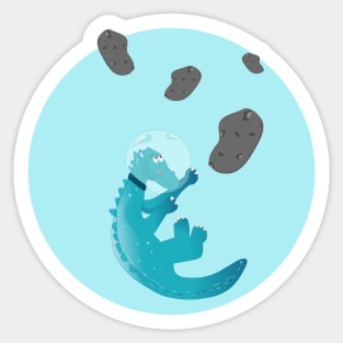 Happy Dino Sticker